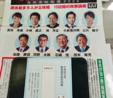 自民党総裁選🗳️